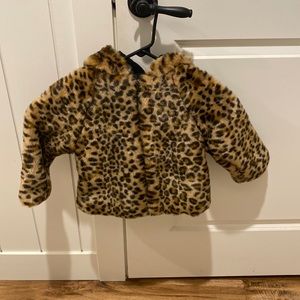 Excellent condition baby gap leopard winter coat.